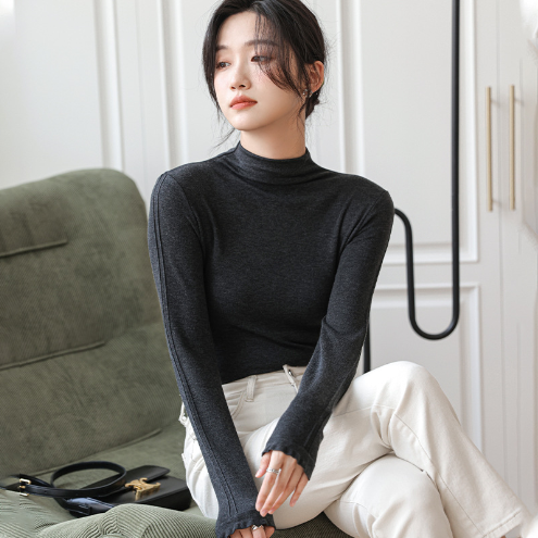 半高領打底衫女秋冬款（黑色）（均碼）#F275_004_578