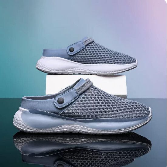 外穿耐磨包頭拖鞋【蘭色【休閒款】尺碼【39碼-44碼】【下單後聯絡客服確認發貨尺碼】#F004008283