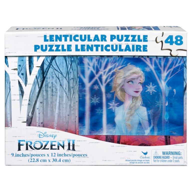 Frozen2 48-Piece Lenticular (3D) Puzzle | 兒童拼圖｜集中力練習｜平行進口