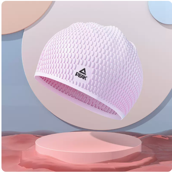 防水不勒頭護耳泳帽（紫色【水滴泳帽】）（均碼）