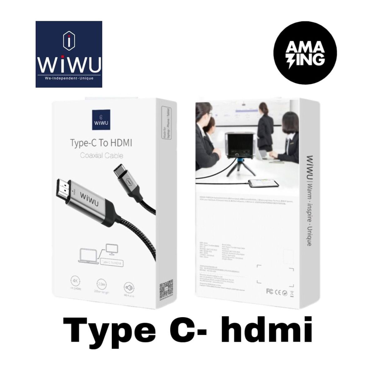 WiWU TypeC TO HDMI cable phone to TV HKTVmall 香港最大網購平台