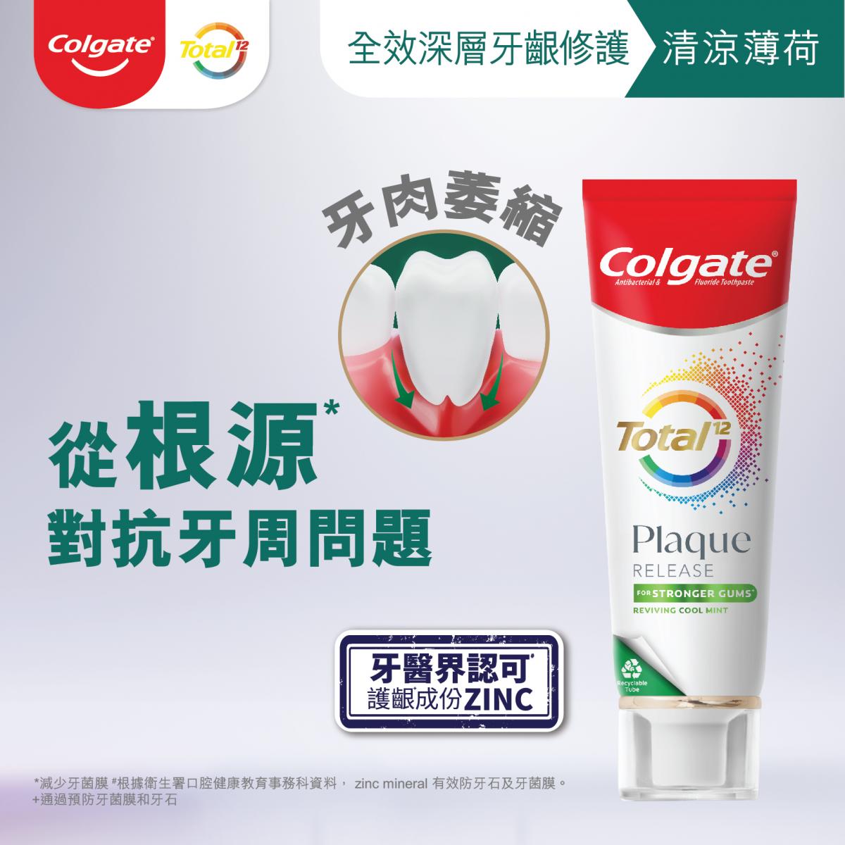 Total Plaque Intense Gum Repair Toothpaste  (Cool mint flavor) (Random Delivery)