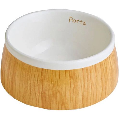 Porta Wood Grain Ceramic Bowl M Size (W26509)