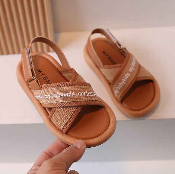 兒童凉鞋【21-30碼】【棕色】(下單後聯絡客服確認發貨尺碼) #F246010069