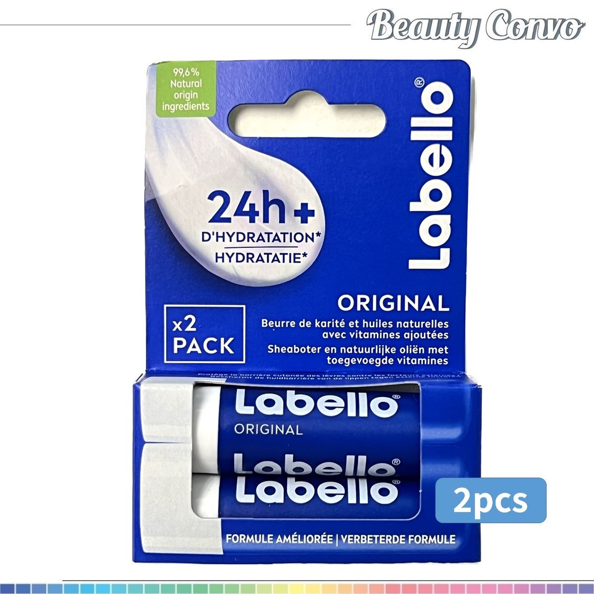 Original lip balm Twin Pack (Parallel import) (New/ old packaging delivery in random)