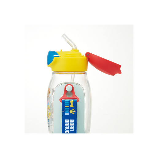 Sports Water Bottle with Clip Easy to Clean Water Bottle for Home Office  School White 530ml 