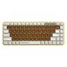 V200 bluetooth wireless keyboard ergonnmic 2.4G Support iOS, Win and Mac OS (Mocha)