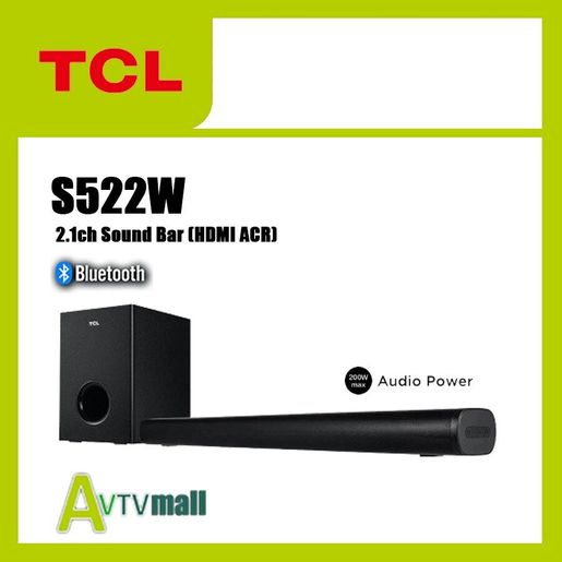 TCL | TCL S522W 2.1 SOUND BAR HDMI ARC WIFI 200W | HKTVmall The