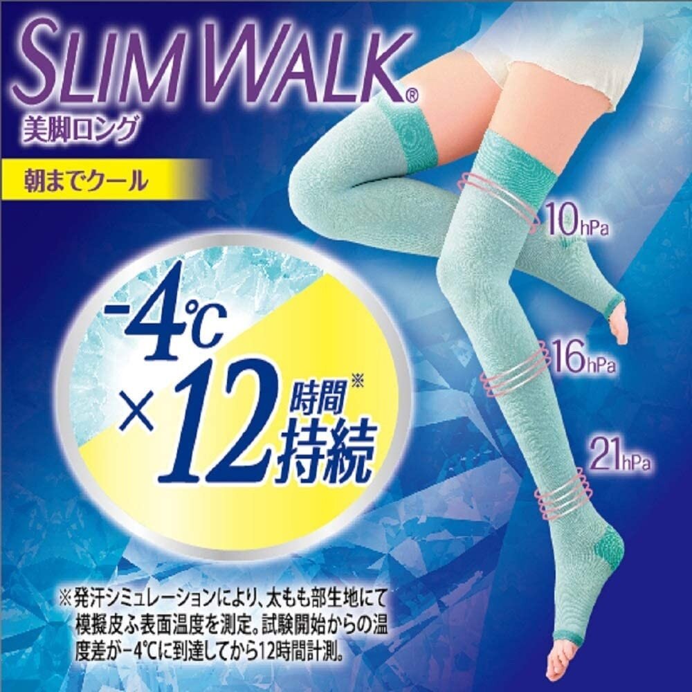 SLIMWALK | Cooling Compression Open-toe Socks (Blue) (S-M) PH885 | Size ...