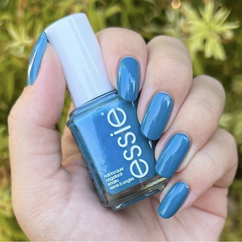 Revenge's a Beach ES1744 nail polish dirty teal nail polish with yellow undertones (cream)