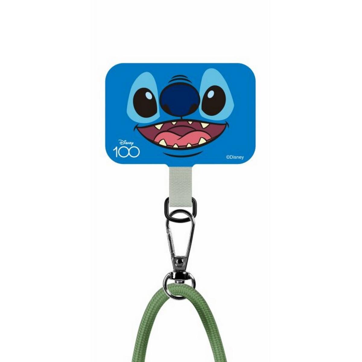 Disney 100th Stitch Phone Strap With Patch Apple Green -5527