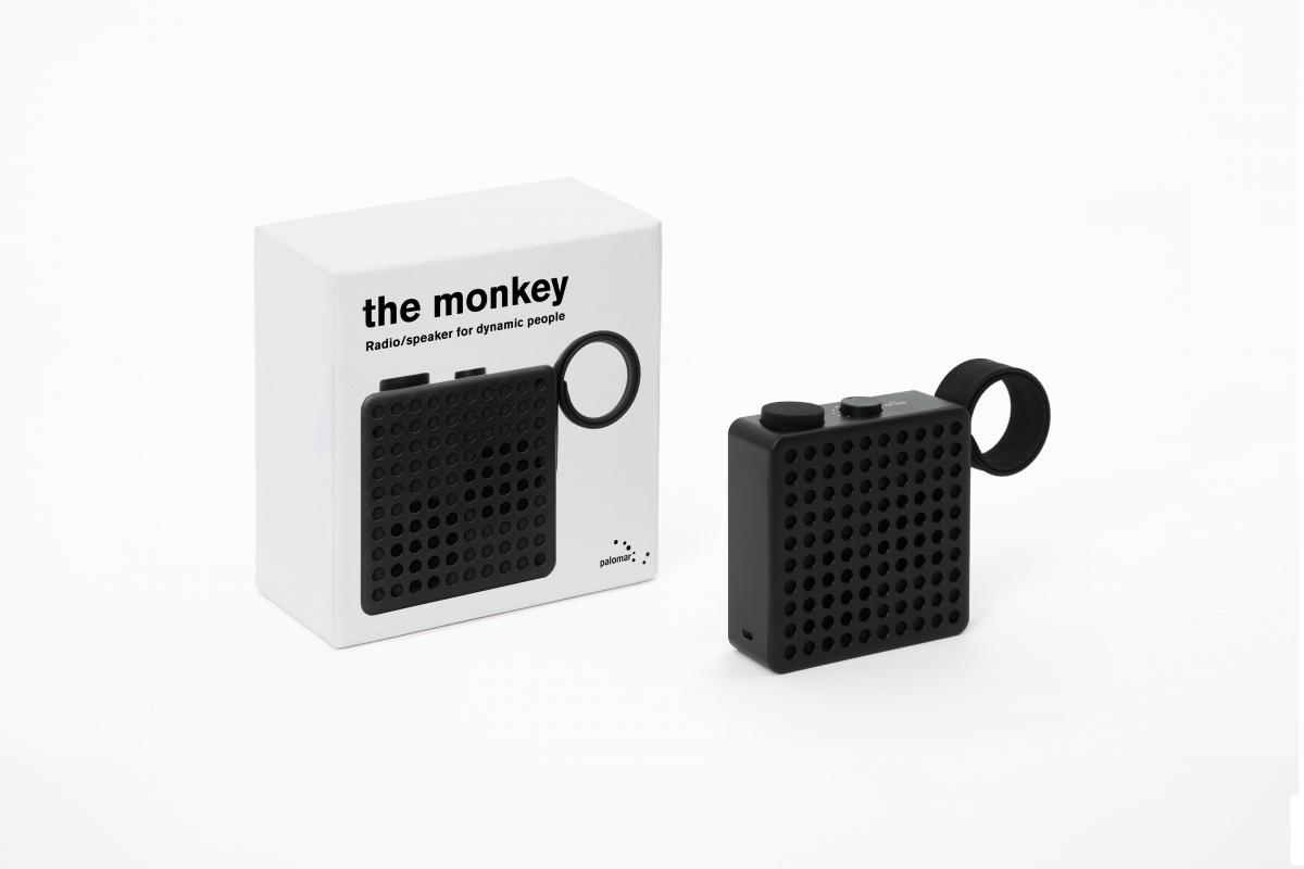 Portable Bluetooth Speaker - The Monkey - Black