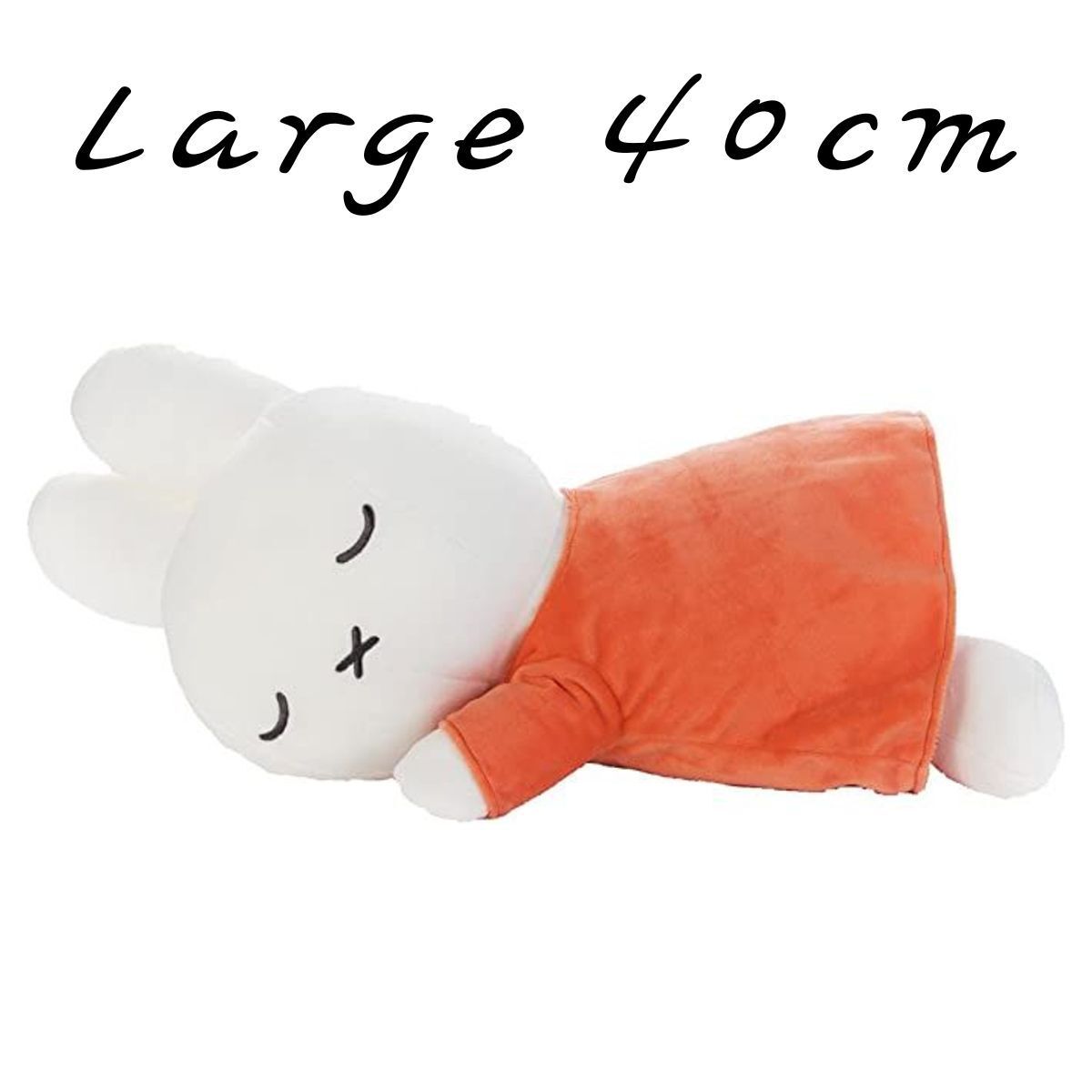 Miffy Plush Toy (L) sleeping Rabbit comfort baby (Orange) Approx 40cm Pillow Cushion parallel Import