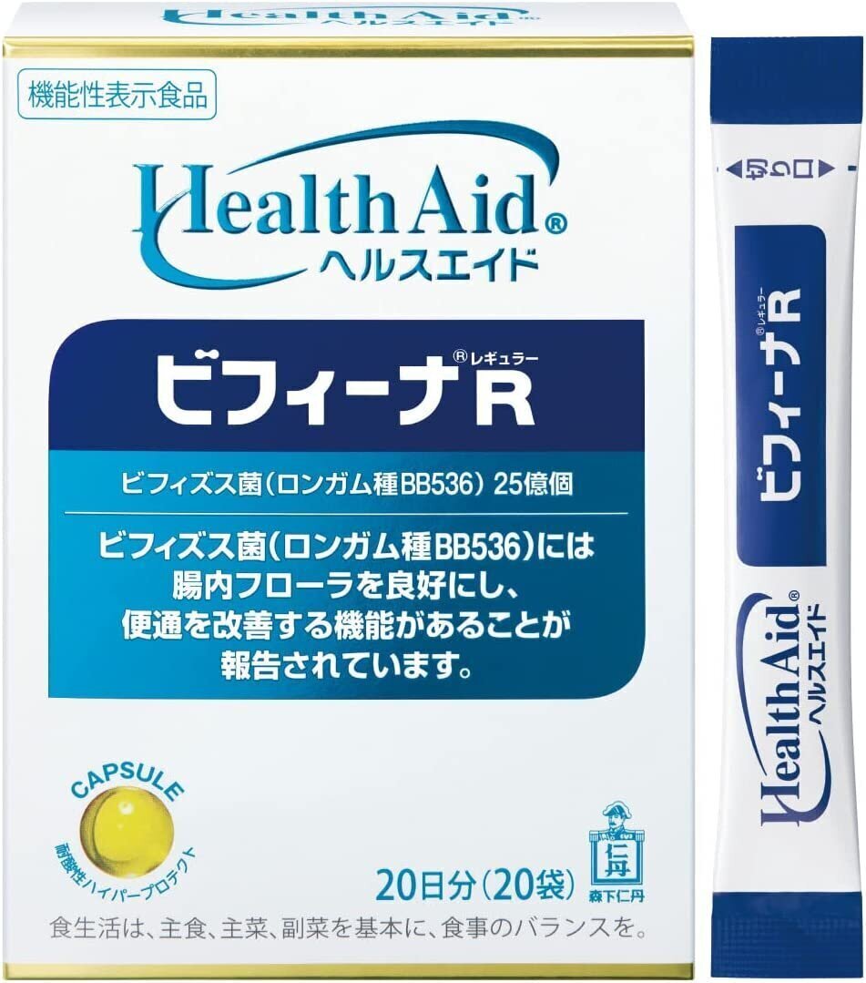 日本版 Health Aid Bifina R 25億益生菌乳酸菌20包 (平行進口)