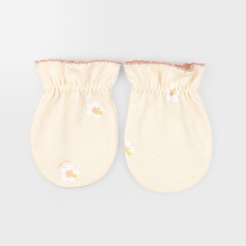 [Korean-made]Baby Mittens-Hibiscus (Spring/Fall)