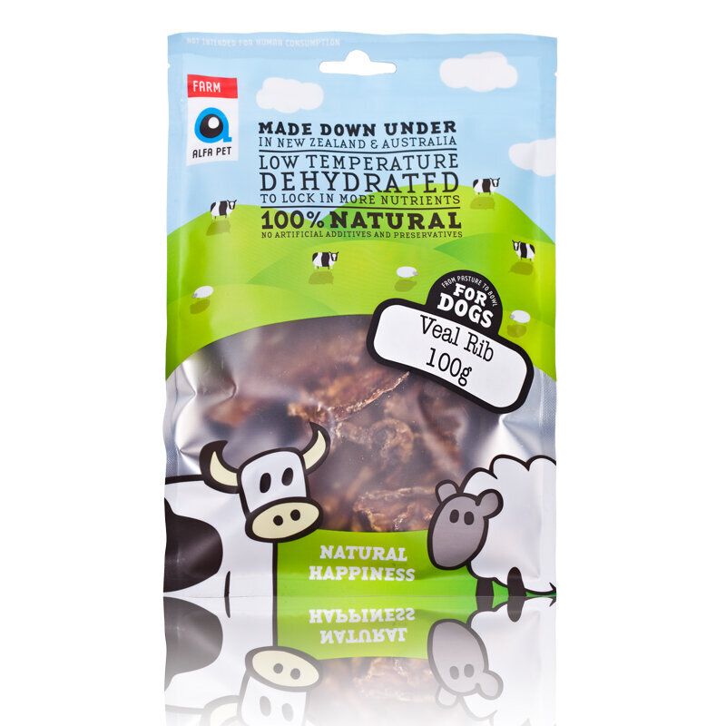 紐西蘭農場系列-牛肋骨 100克 天然狗小食 