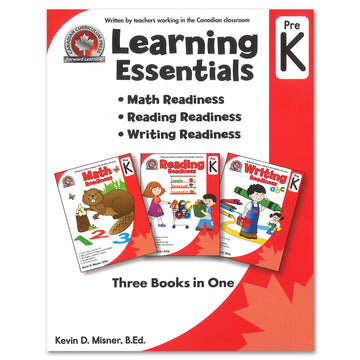 Learning Essentials Workbook 3 Books in 1 (Pre-Kindergarten / Pre K)