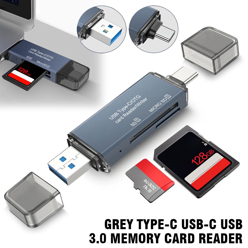 Mobile phone card reader suitable for Huawei SD card TF all-in-one 3.0 card reader aluminum alloy usb four-in-one transfer interface [parallel import]