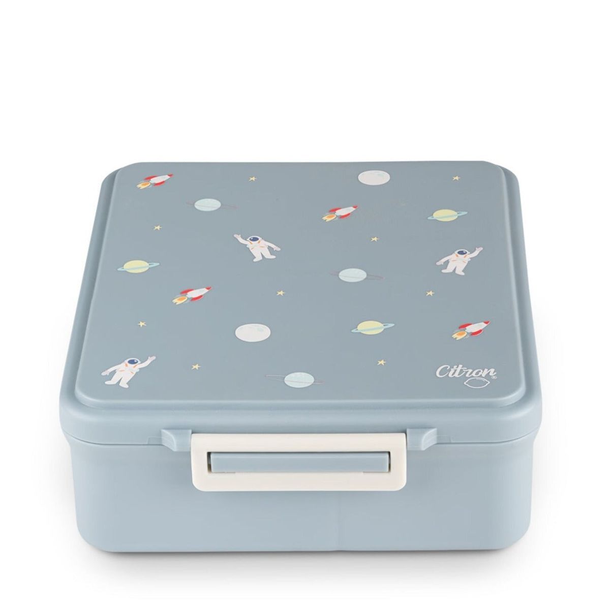 Grand Lunchbox 保溫便當盒連醬汁小盒 - 太空船 - 灰藍色