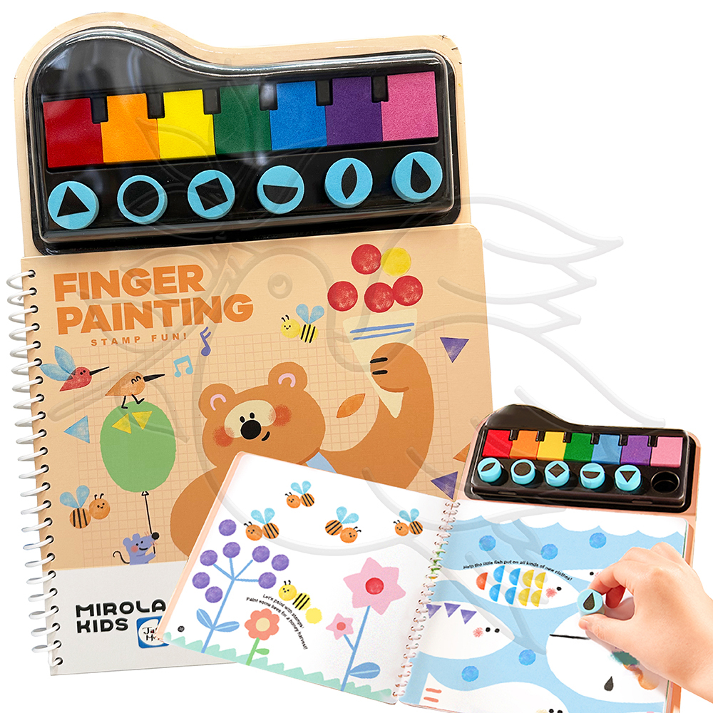  MIROLA KIDS Washable Finger Paint Set for Toddler