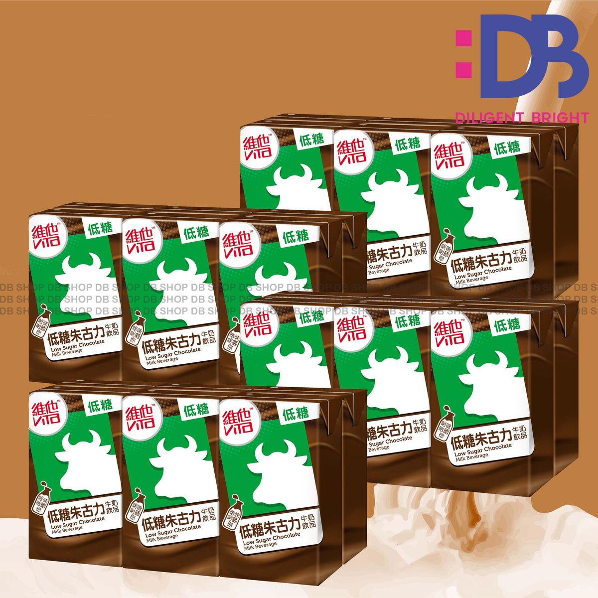 [Full Case] Low Sugar Chocolate Milk (250ml X 6 X 4)