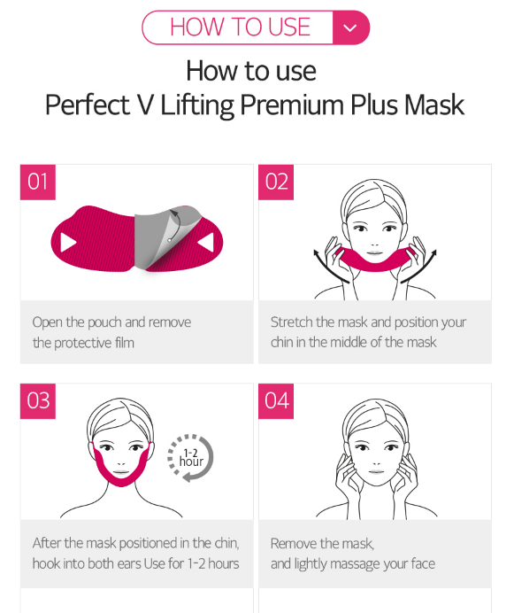 Avajar Perfect V Lifting Premium Plus+ Mask 5pcs - Face Lifting Mask | Neck  Slimmer | V Line Mask | Face Slimmer | Chin Strap For Double Chin Remover
