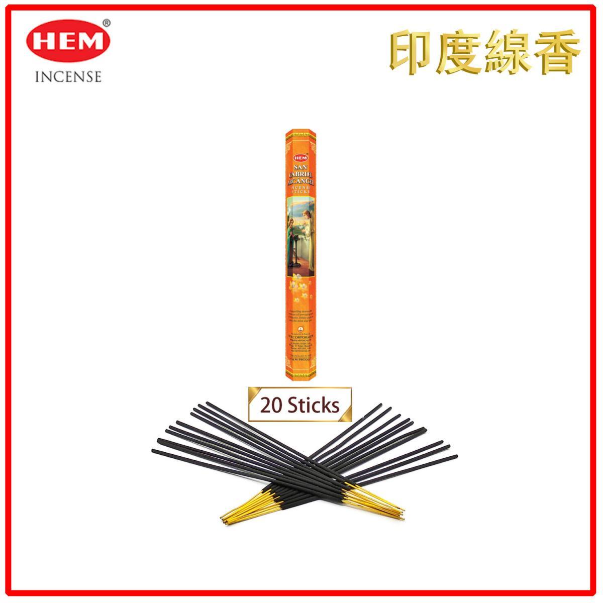 (20pcs per Hexagonal Box) SAN GABRIEL 100% natural Indian handmade incense sticks  HI-SAN-GABRIEL