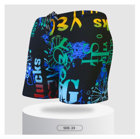 成人平角寬鬆保守泳褲【L-2XL碼】【908-39】(下單後聯絡客服確認發貨尺碼) #H161023655