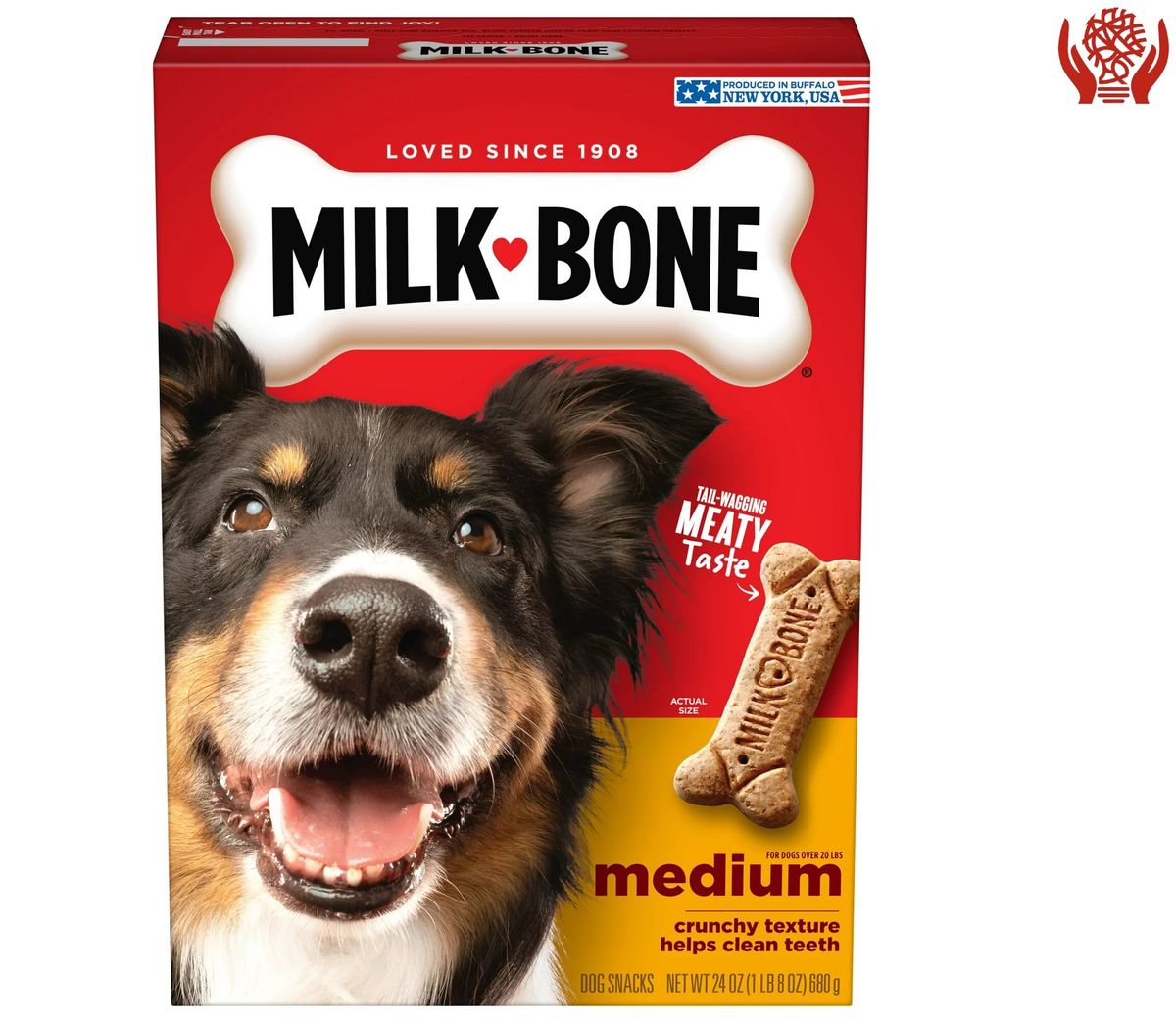 (Large box) Original Dog Biscuits, Medium Crunchy Dog Treats, 680 grams