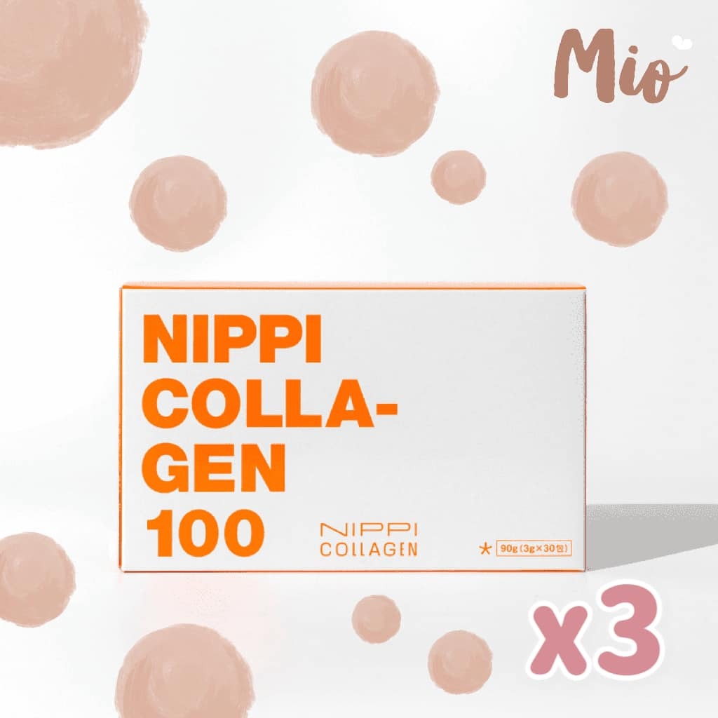 Nippi | Nippi - 日本Collagen 100 美顏膠原蛋白肽30包x3g x 3盒此日期