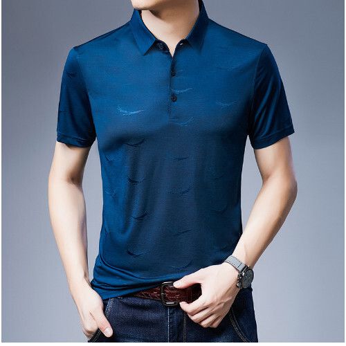 男士格子短袖上衣t恤（綠色105-130碼）（下單後聯繫客服確認發貨尺碼）#S055008350