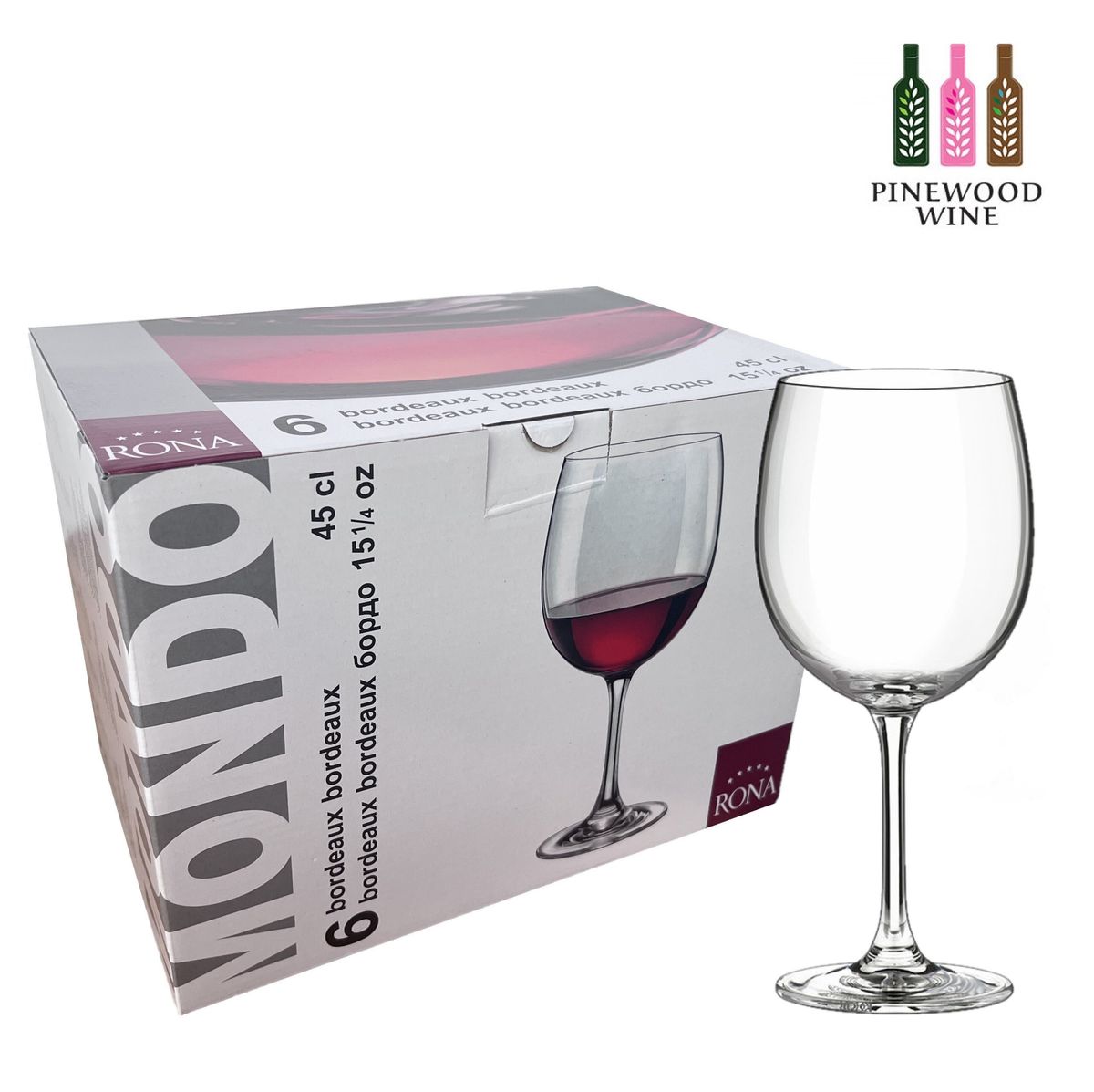 MONDO Bordeaux 00 - 450ml Set of 6