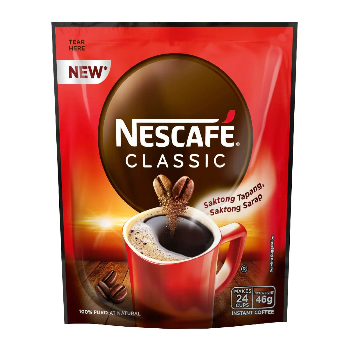 NESCAFE CLASSIC INSTANT COFFEE 24CUPS