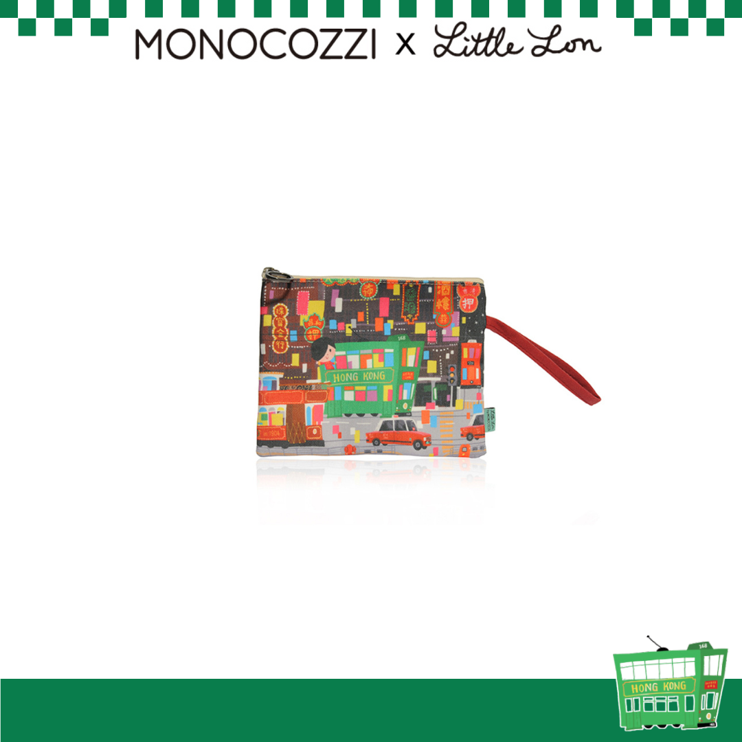 Lon Lee x MONOCOZZI | A6 帆布拉鏈袋 - 電車