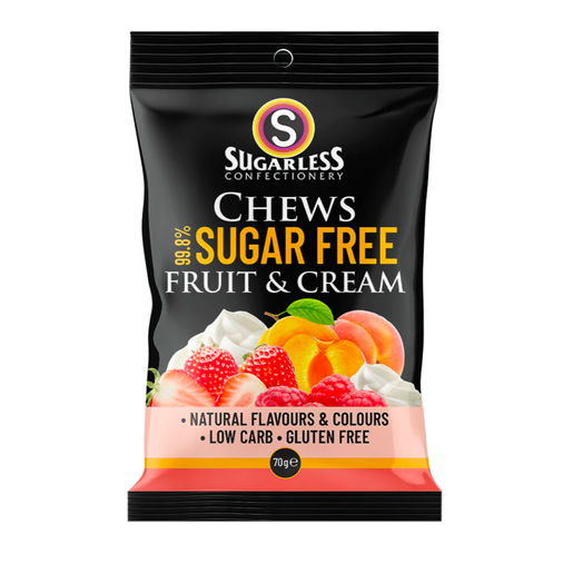 SUGARLESS, Sugar Free Fruit & Cream Chews