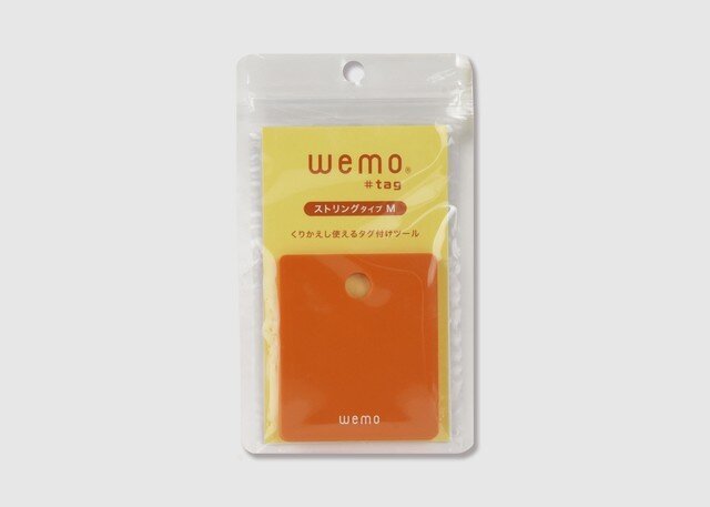 WEMO TAG 可重用標籤 (方型 │ 附掛繩)  (日本製)