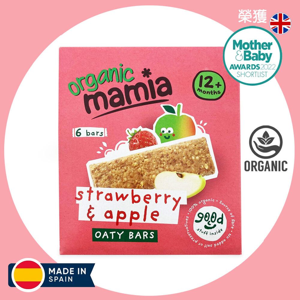 有機士多啤梨蘋果燕麥條 6條裝 (最佳食用期少於6個月內)