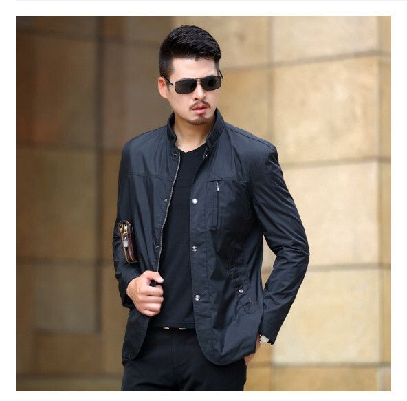 休閒夾克上衣外套【M-4XL】【黑色】 (下單後聯絡客服確認發貨尺碼) #H246018230