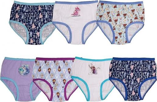 Handcraft, Disney Frozen girls cotton underwear 7 pairs of Frozen underwear  7 pairs of Frozen underwear 4T