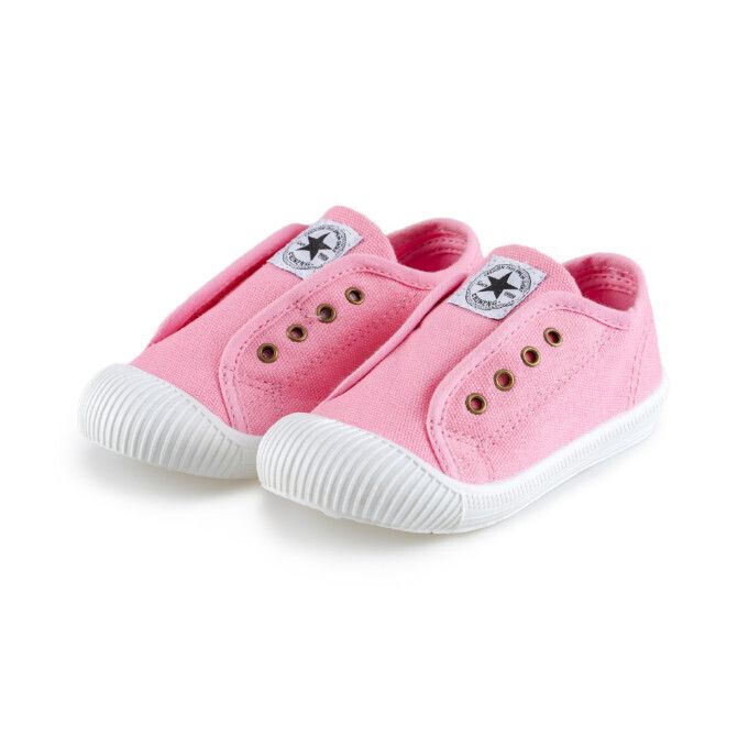 兒童帆布鞋(粉紅)(23碼~28碼，下單後請與客服確認發貨尺碼)