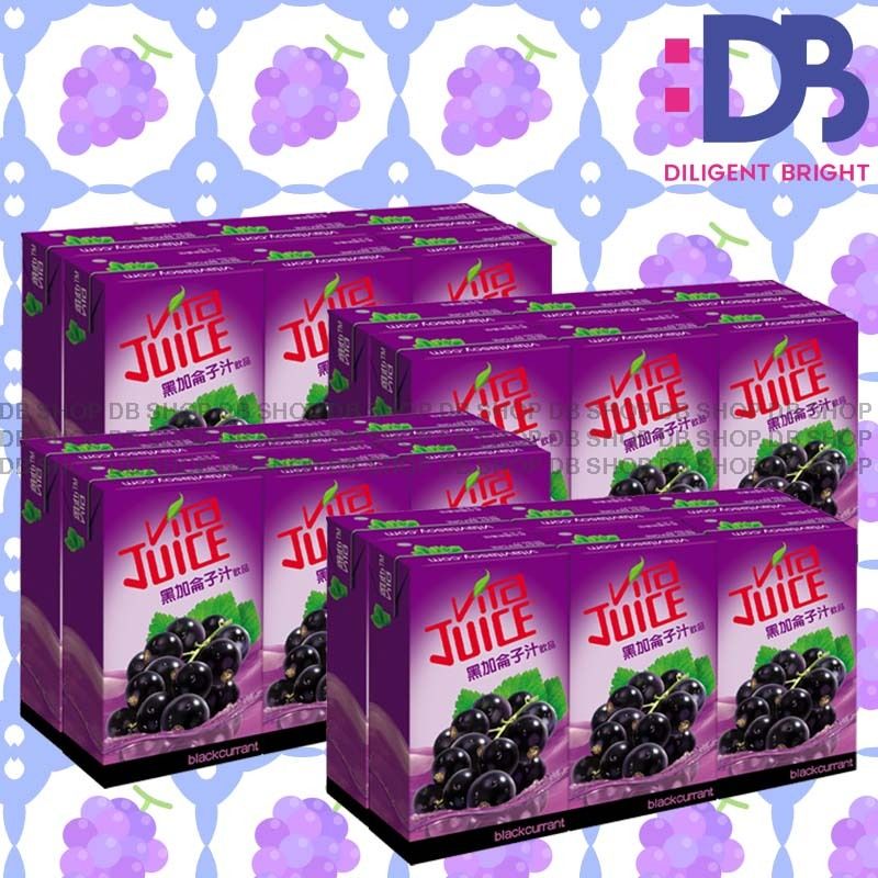 [Full Case] 紙包裝-Blackcurrant Juice (250ml x 6 x 4)
