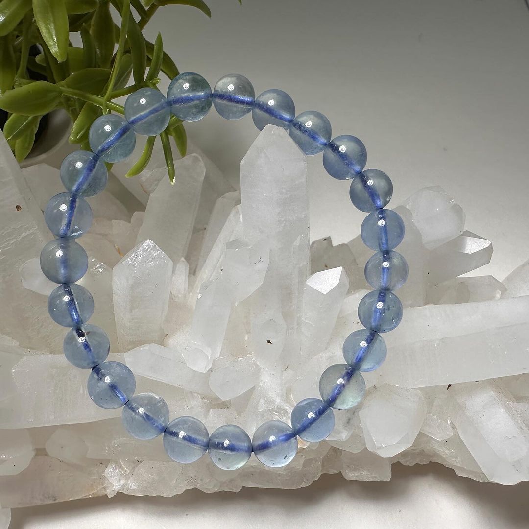 幸水晶 | 晶體清透 【海藍寶】Aquamarine 7mm+ 具有強大的療愈功效、平伏急燥及焦慮情緒 | HKTVmall 香港最大網購平台