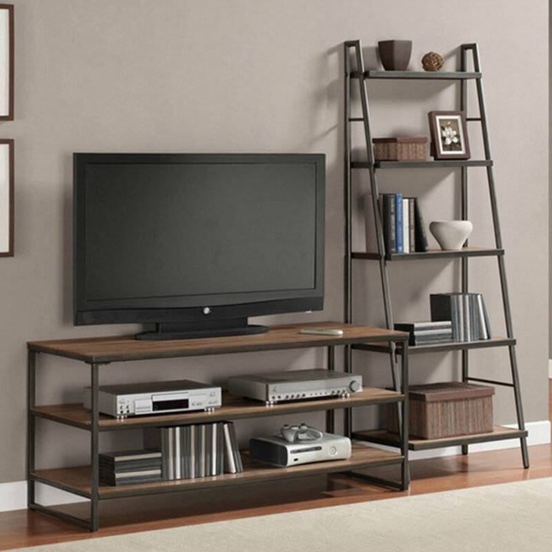 American retro old solid wood wrought iron TV cabinet side cabinet combination 130CM (TV cabinet)