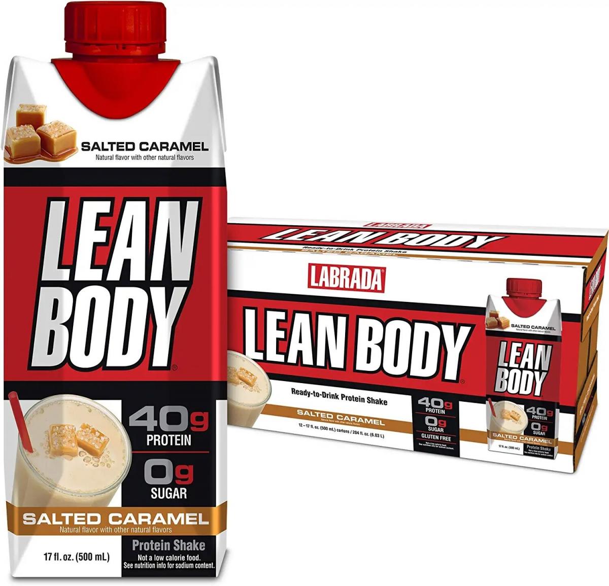 Lean Body 即飲蛋白奶昔 500ml x 12盒 (咸焦糖味)
