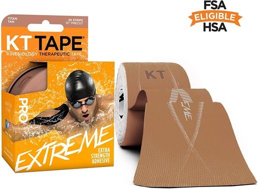 KT Tape, Kinesiology Athletic Tape, Gentle Adhesive for Sensitive Skin, 20  Count, 10 Precut Strips, Beige : : Health & Personal Care
