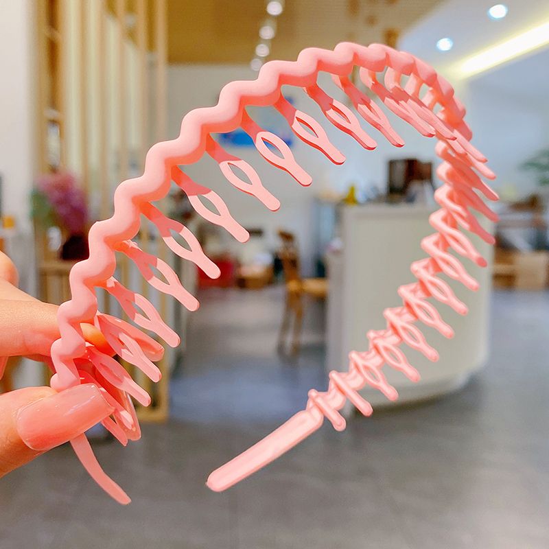 兒童碎發髮箍帶齒防滑頭箍髮飾(4#粉色)