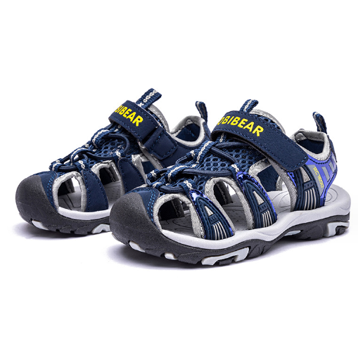 包頭涼鞋(深藍)(尺碼21-34碼)(下單後聯絡客服確認發貨尺碼)