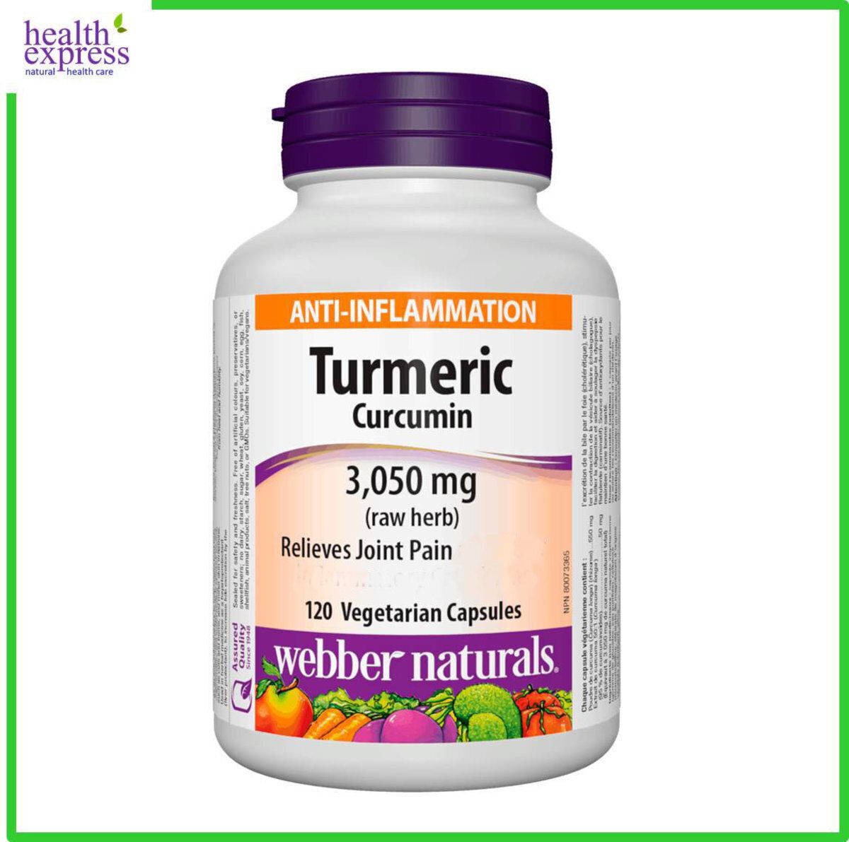 Turmeric Curcumin (3050 mg) 120's (RANDOM Packing) [Parallel Goods]