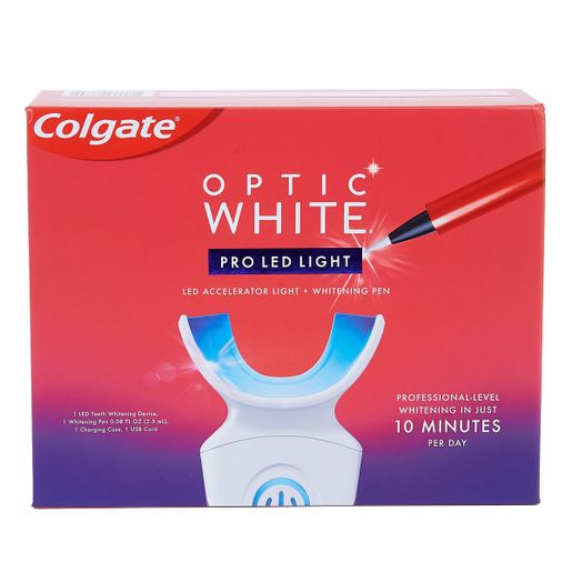 Colgate Combo Set Optic White Pro LED Teeth Whitening Kit