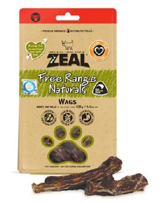 Zeal Free Range Naturals Wags 125g – Pawsonpets